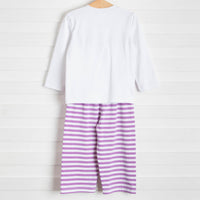 It's All in Jest Applique Pant Set, Purple