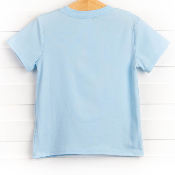 Sea Horse Applique Shirt, Blue