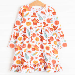 Thanksgiving Favorites Dress, Orange