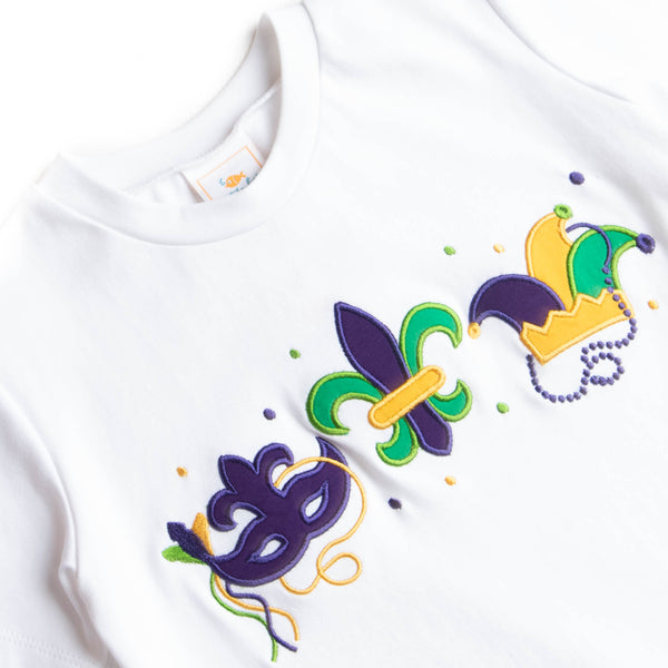 Fleur de Fun Embroidered Pant Set, Purple