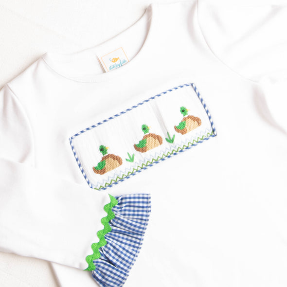 Mallard Smocked Ruffle Pant Set