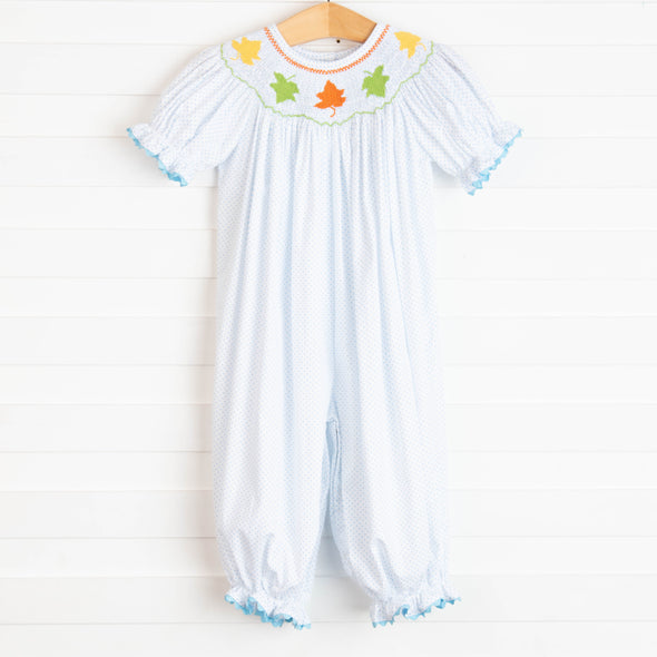 Autumn Splendor Smocked Bubble Romper