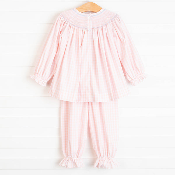 Little Pumpkin Trio Smocked Ruffle Pant Set