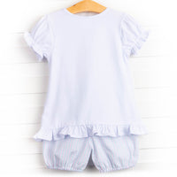 Dreamy Dragonfly Applique Bloomer Set, Pink