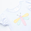 Dreamy Dragonfly Applique Bloomer Set, Pink