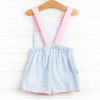 Dreamy Dragonfly Applique Romper, Pink