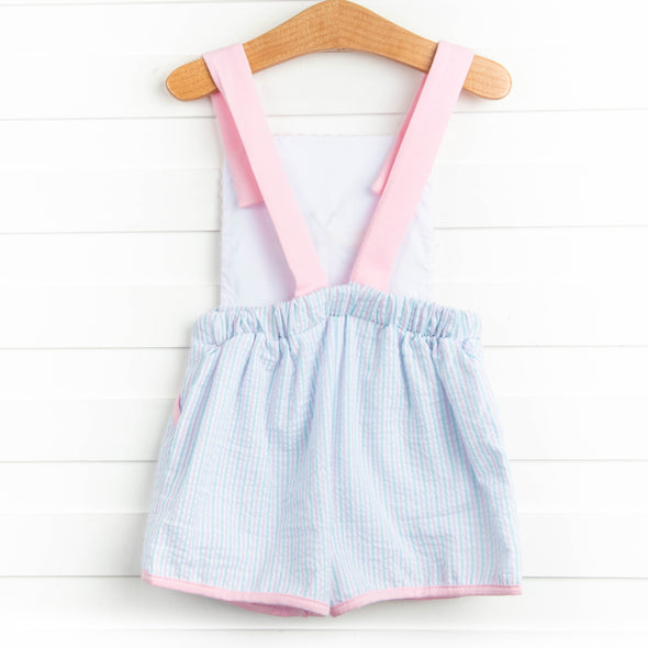 Dreamy Dragonfly Applique Romper, Pink