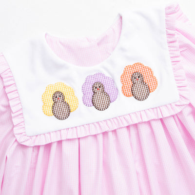 Give Thanks Applique Bib Bubble