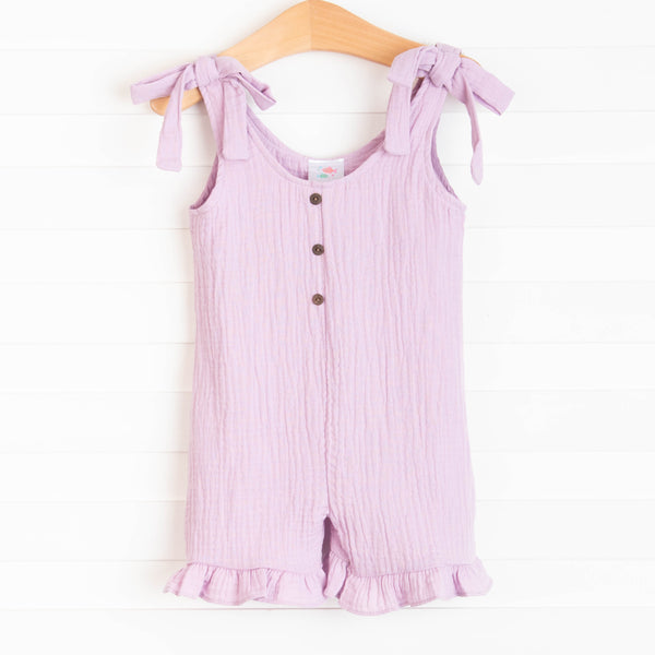 Sienna Muslin Romper, Lavender