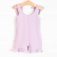 Sienna Muslin Romper, Lavender