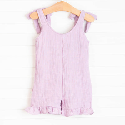 Sienna Muslin Romper, Lavender