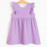 Stella Muslin Dress, Purple