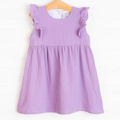 Stella Muslin Dress, Purple