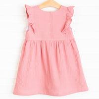Stella Muslin Dress, Rose