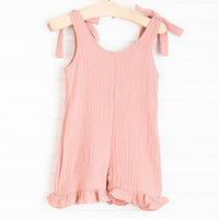 Sienna Muslin Romper, Rosewood