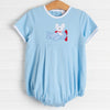Bunny Takes Flight Applique Bubble, Blue