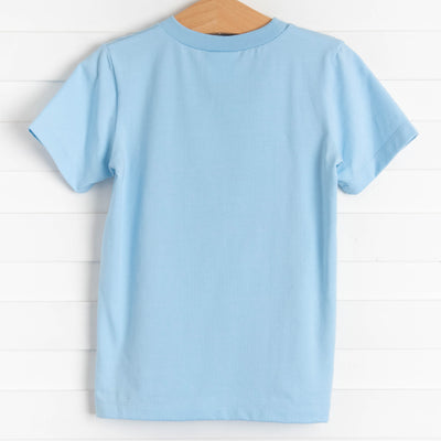 Bunny Takes Flight Applique Shirt, Blue