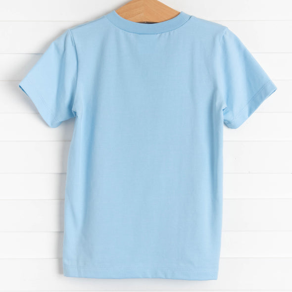 Bunny Takes Flight Applique Shirt, Blue