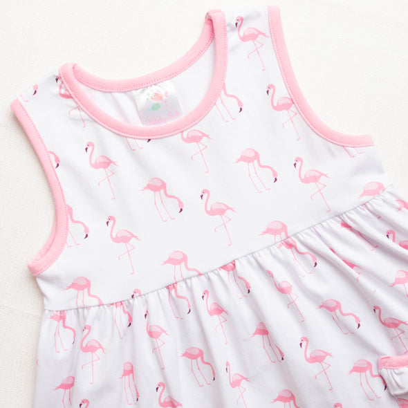 Ivey Dress, Flamingos