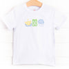 Rain or Shine Applique Shirt, White