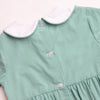 Candy Cane Lane Smocked Romper, Green