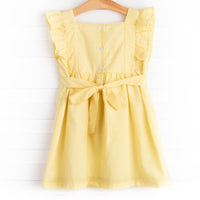 Sandcastles and Sunshine Applique Dress, Yellow