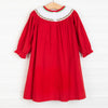 Milk And Cookies Smocked Dress, Red