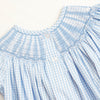 Let It Snow Smocked Dress, Blue