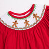 Milk And Cookies Smocked Dress, Red