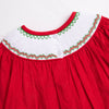 Milk And Cookies Smocked Dress, Red