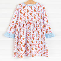 Santa's Cookies Dress, White
