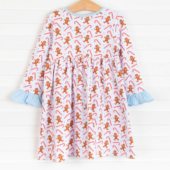 Santa's Cookies Dress, White
