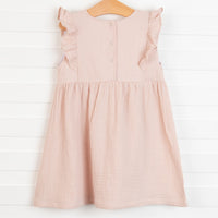 Stella Muslin Dress, Fawn