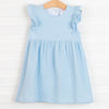 Stella Muslin Dress, Blue