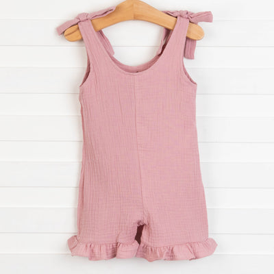 Sienna Muslin Romper, Mauve