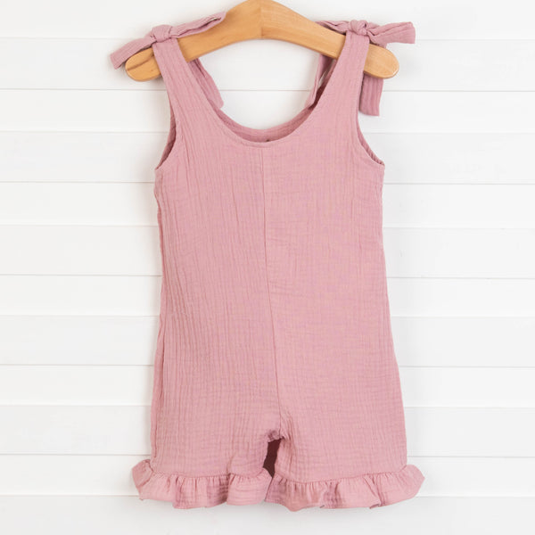 Sienna Muslin Romper, Mauve