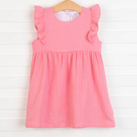 Stella Muslin Dress, Pink