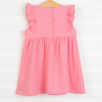 Stella Muslin Dress, Pink