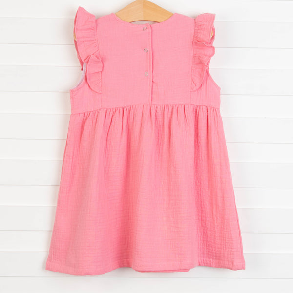 Stella Muslin Dress, Pink