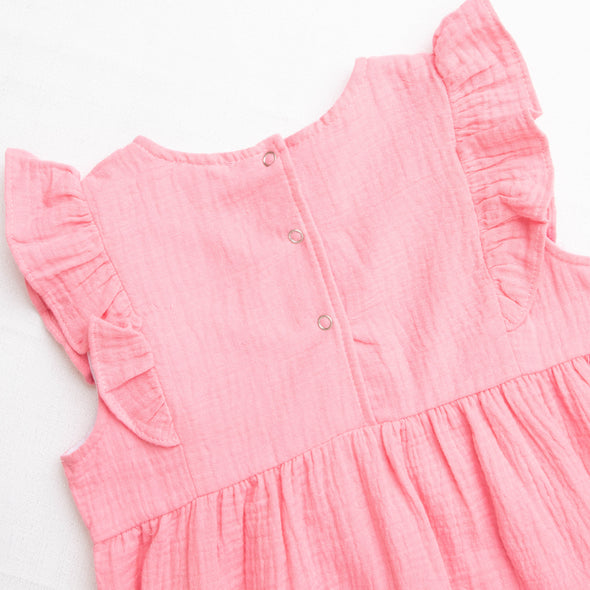 Stella Muslin Dress, Pink