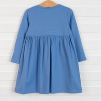Josie Dress, Blue Party Dot