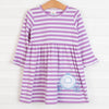 Carriage Cutie Applique Dress, Purple