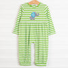 Elephant-astic Applique Romper, Green