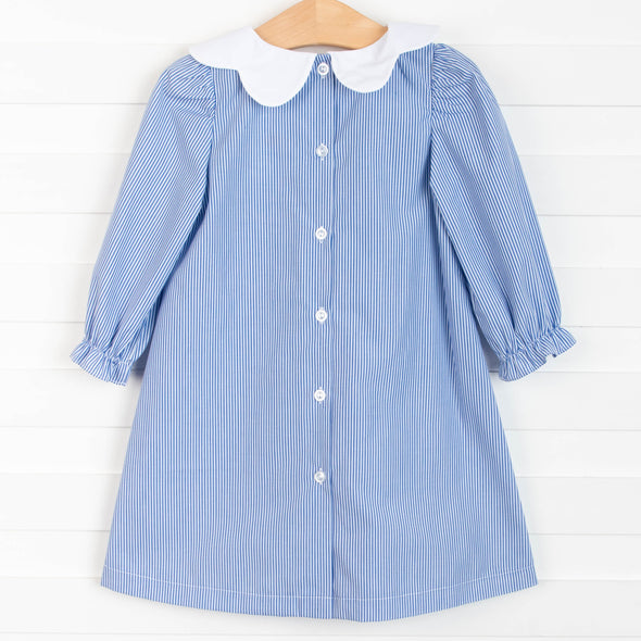 Hazel Bib Dress, Blue
