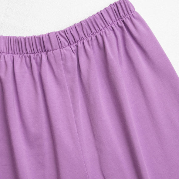Eloise Gingham Pant Set, Purple
