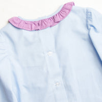 Eloise Gingham Pant Set, Purple