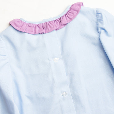 Eloise Gingham Pant Set, Purple