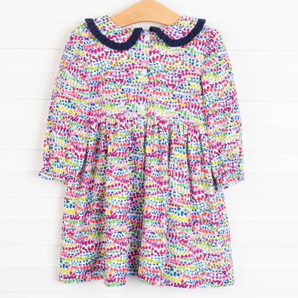 Lydia Dress, Multi Dot
