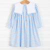 Lacey Bib Dress, Blue