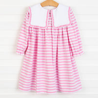 Lacey Bib Dress, Pink